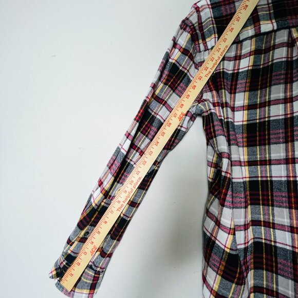 Chaps Flannel Shirt Men's Large Red Plaid Button Down Long Sleeve Performance - Picture 7 of 14